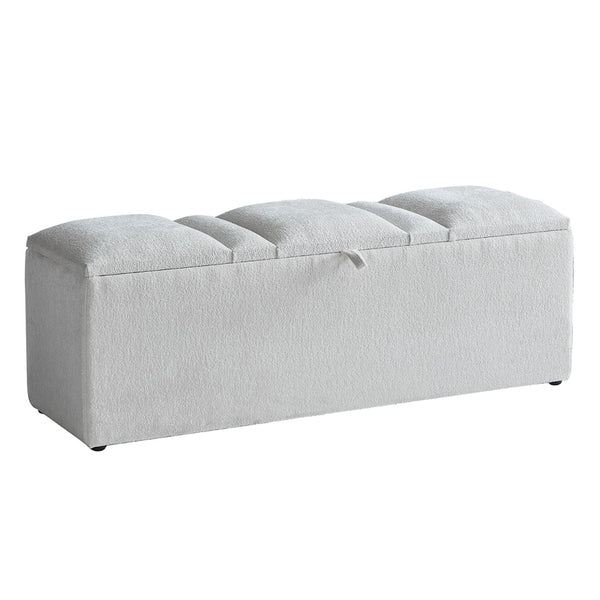 Bettbank AURORA 140x50x43 cm – Beige Bouclé
