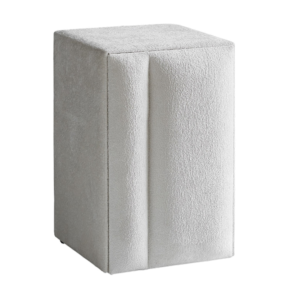 Nachttisch AURORA links 41x65x44 cm – Beige Bouclé